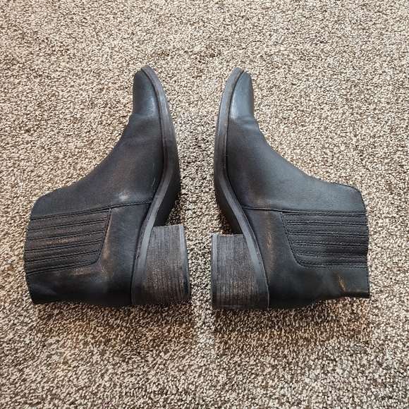 Madewell Black Leather Chelsea Ankle Boots Size 8 - Picture 6 of 12